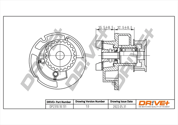 Water Pump, engine cooling DP2310.10.131