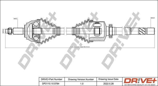 Drive Shaft DP2110.10.0784