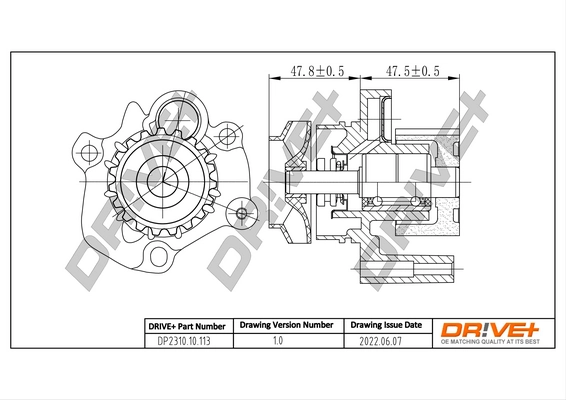 Water Pump, engine cooling DP2310.10.113