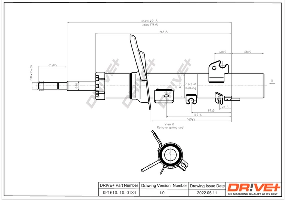 Shock Absorber DP1610.10.0184