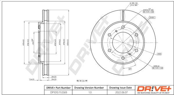 Brake Disc DP1010.11.0569