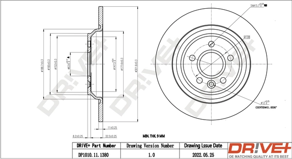 Brake Disc DP1010.11.1380