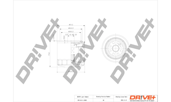 Oil Filter DP1110.11.0303