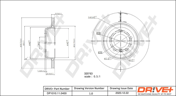 Brake Disc DP1010.11.0400