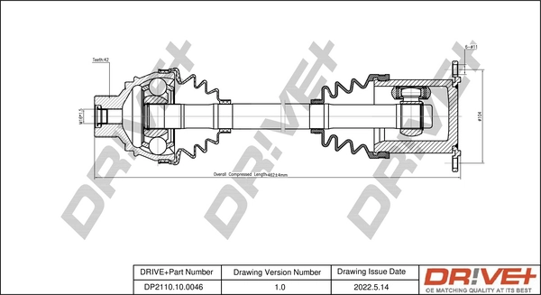 Drive Shaft DP2110.10.0046