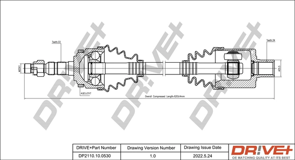 Drive Shaft DP2110.10.0530