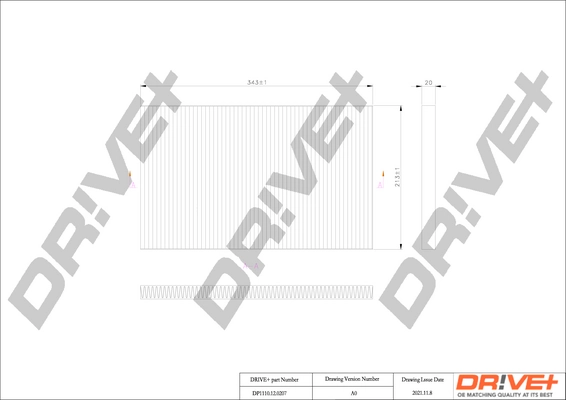 Filter, cabin air DP1110.12.0207