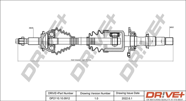 Drive Shaft DP2110.10.0912