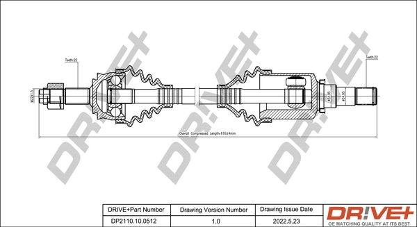 Drive Shaft DP2110.10.0512