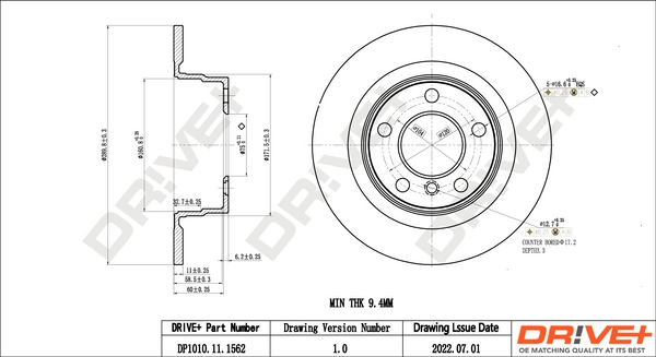 Brake Disc DP1010.11.1563