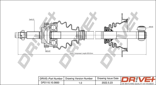Drive Shaft DP2110.10.0660