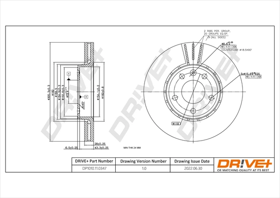 Brake Disc DP1010.11.0347