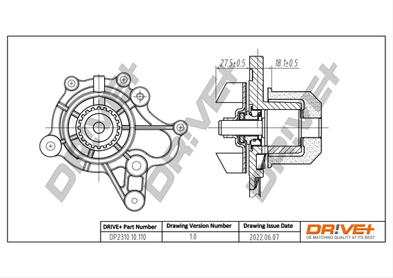 Water Pump, engine cooling DP2310.10.110
