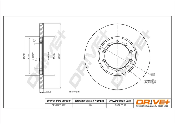Brake Disc DP1010.11.0275