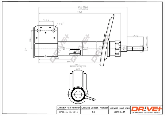 Shock Absorber DP1610.10.0212