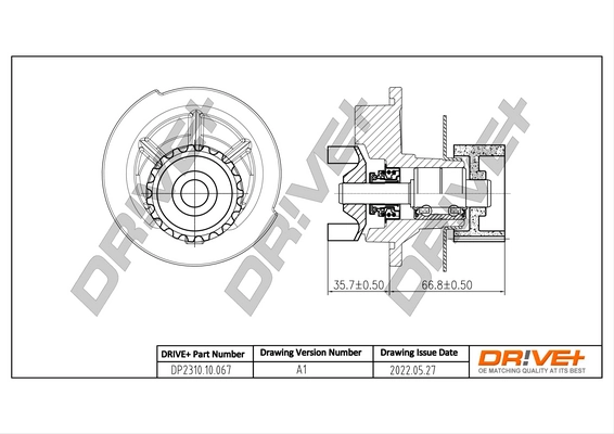 Water Pump, engine cooling DP2310.10.067
