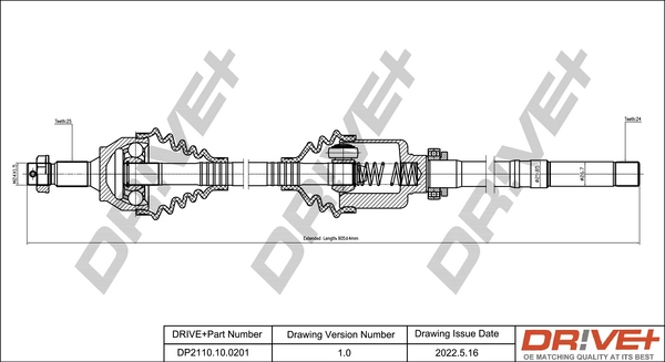 Drive Shaft DP2110.10.0201