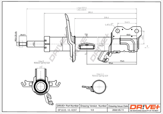 Shock Absorber DP1610.10.0207
