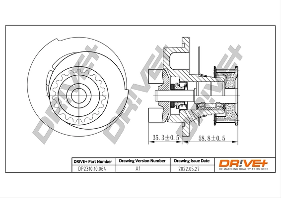 Water Pump, engine cooling DP2310.10.064