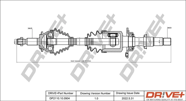 Drive Shaft DP2110.10.0904