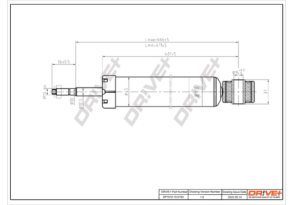 Shock Absorber DP1610.10.0193