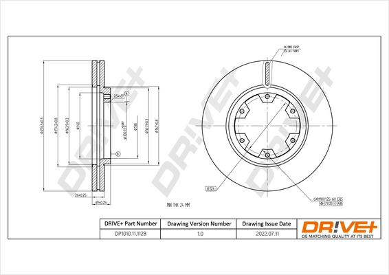 Brake Disc DP1010.11.1128