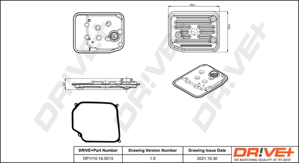 Hydraulic Filter Kit, automatic transmission DP1110.14.0013