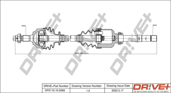 Drive Shaft DP2110.10.0266