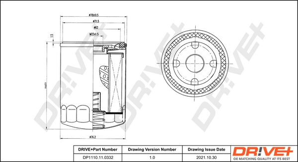 Oil Filter DP1110.11.0332