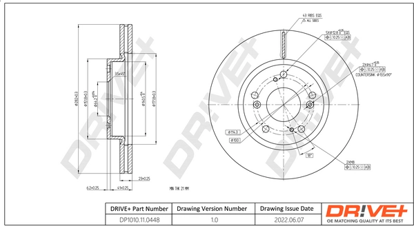 Brake Disc DP1010.11.0448