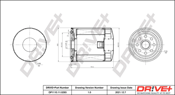 Oil Filter DP1110.11.0293