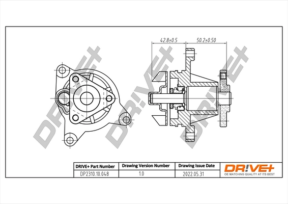 Water Pump, engine cooling DP2310.10.048