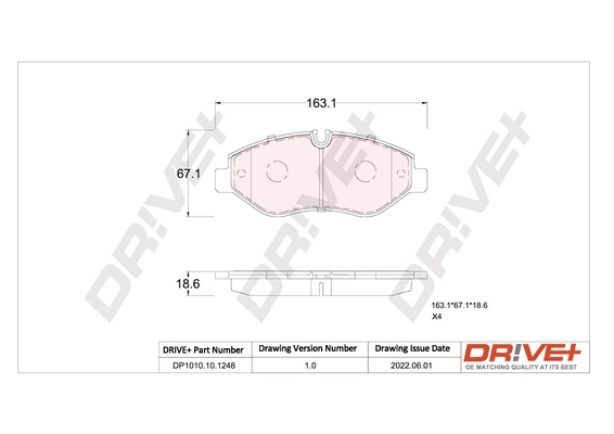 Brake Pad Set, disc brake DP1010.10.1248