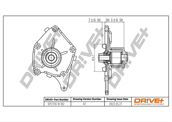Water Pump, engine cooling DP2310.10.102