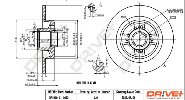 Brake Disc DP1010.11.1672