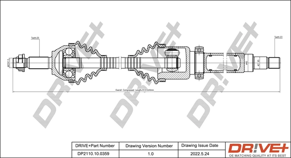 Drive Shaft DP2110.10.0359