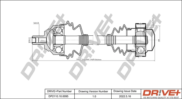 Drive Shaft DP2110.10.0095