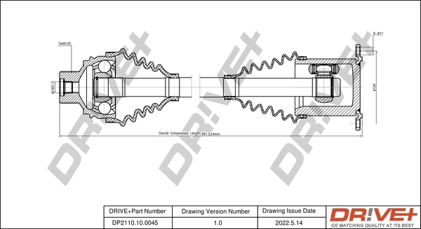 Drive Shaft DP2110.10.0045