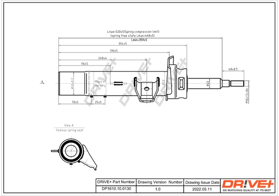 Shock Absorber DP1610.10.0130