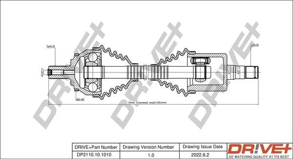 Drive Shaft DP2110.10.1010