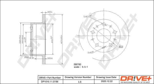 Brake Disc DP1010.11.0196