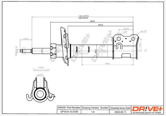 Shock Absorber DP1610.10.0109