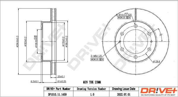 Brake Disc DP1010.11.1459