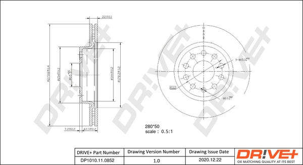 Brake Disc DP1010.11.0852