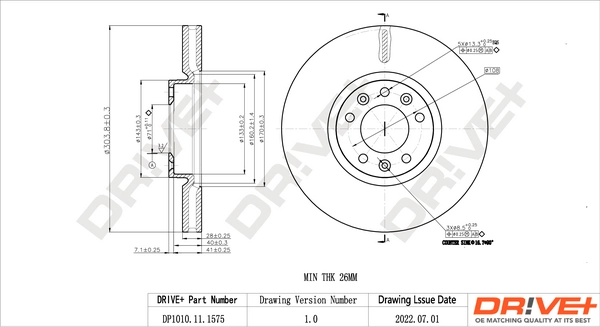 Brake Disc DP1010.11.1575