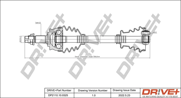 Drive Shaft DP2110.10.0325