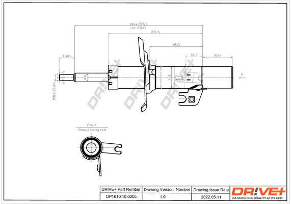 Shock Absorber DP1610.10.0205