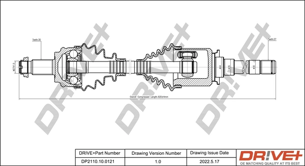 Drive Shaft DP2110.10.0121