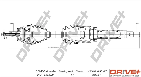 Drive Shaft DP2110.10.1779