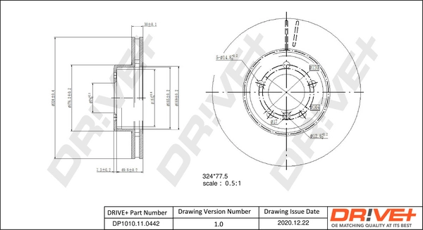 Brake Disc DP1010.11.0442